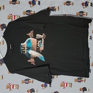 Vintage Arizona Single Stitch Men’s XL Made In USA Cactus Western Aztec Pottery